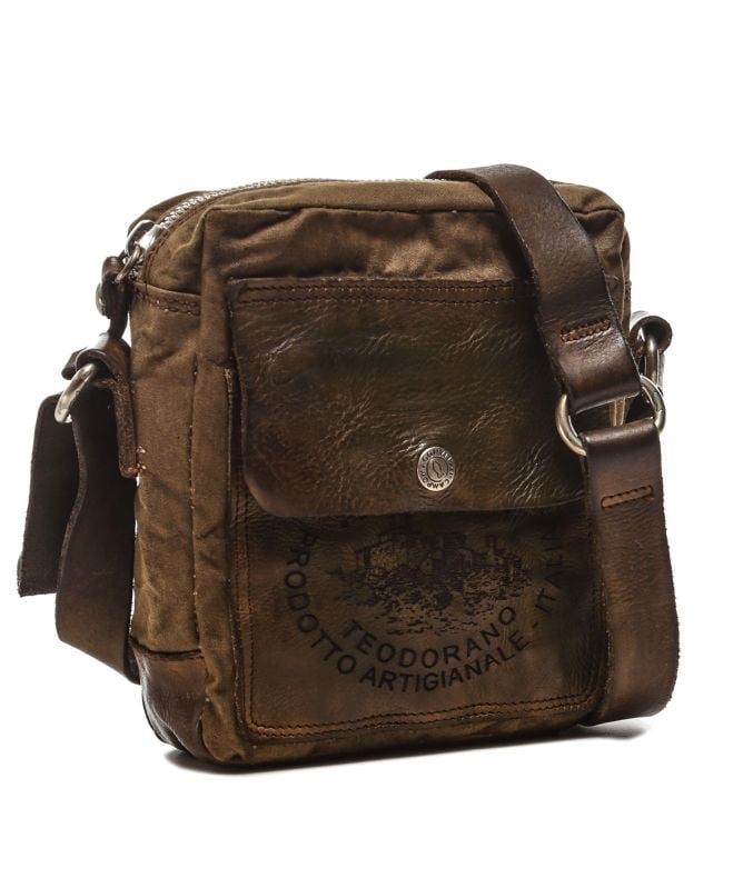 Campomaggi Brown Canvas Crossbody Bag Jules B