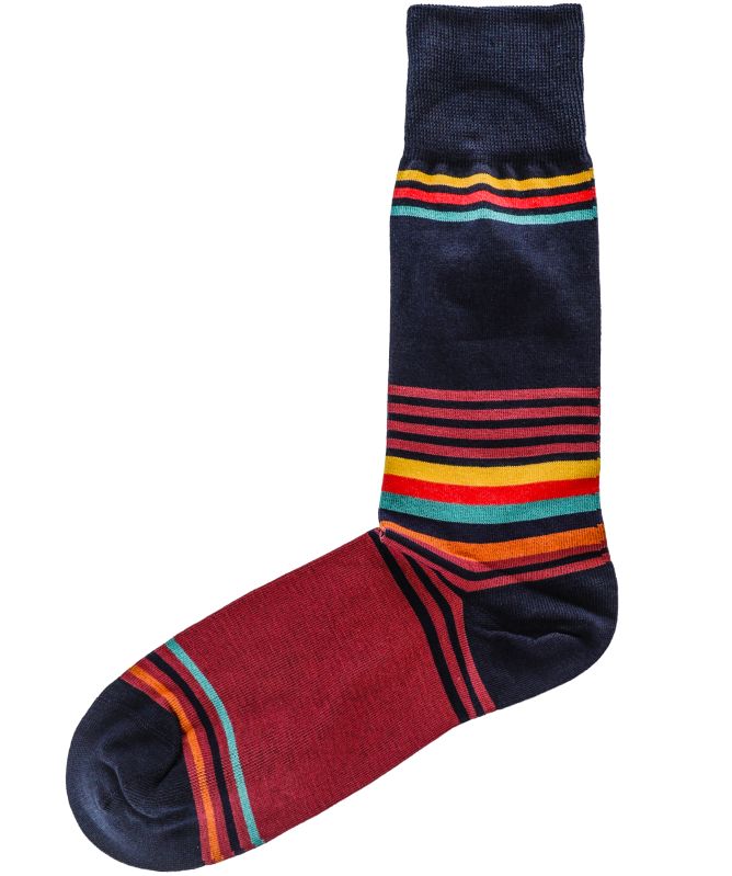 Paul Smith Lorenzo Artist Stripe Cotton-Blend Socks