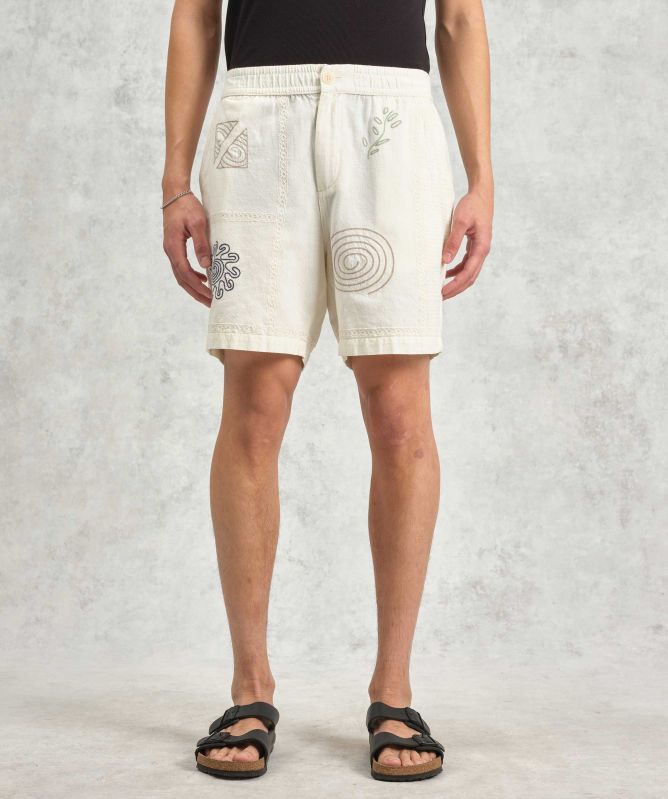 Wax London Embroidered Doodle Kurt Shorts