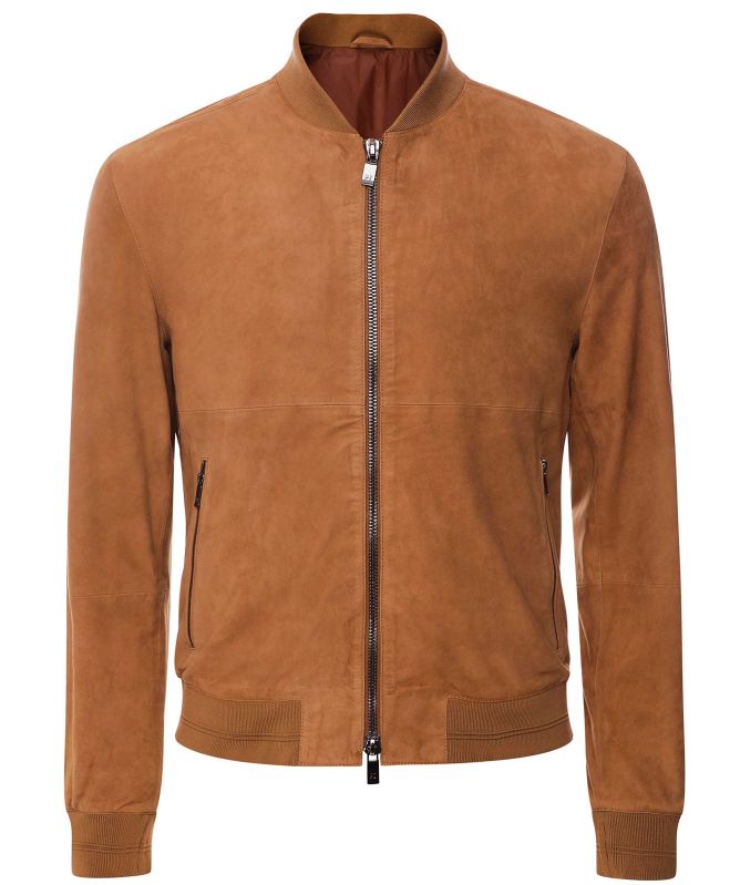 Pal Zileri Suede Bomber Jacket