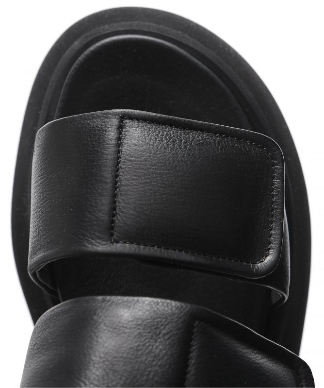 Lofina Leather Velcro Platform Sandals