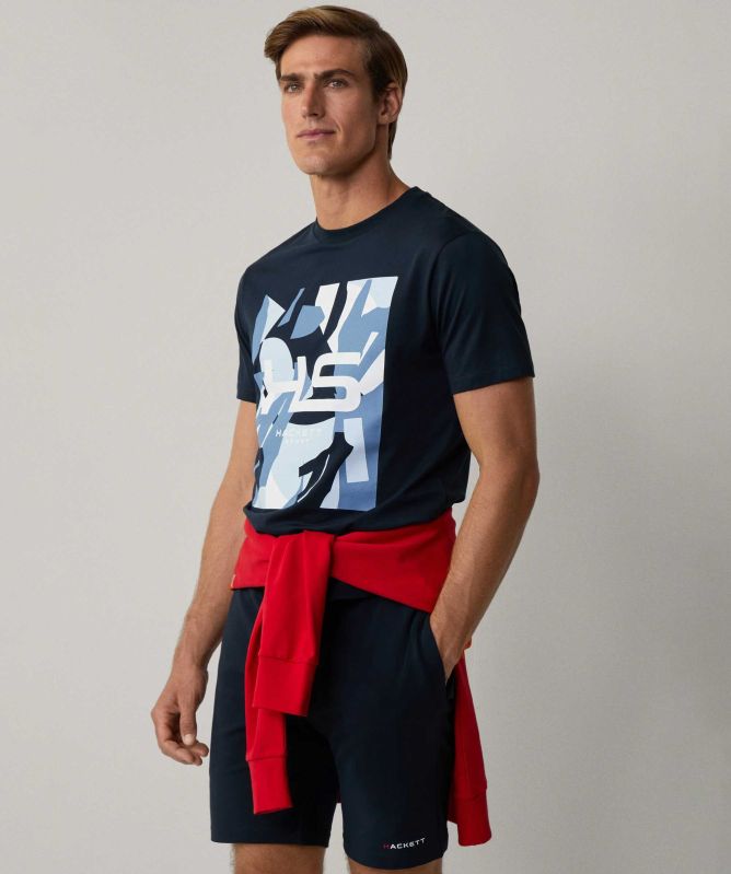 Hackett Coral Graphic T-Shirt