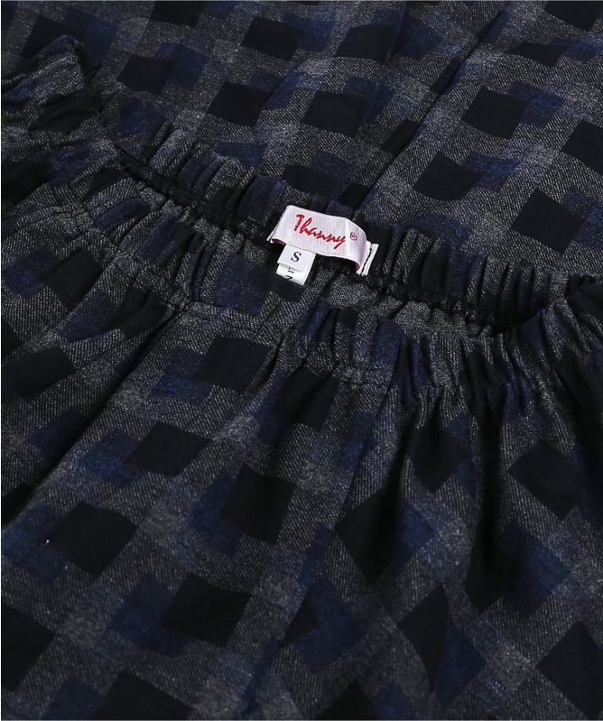 Thanny Wide Leg Check Trousers