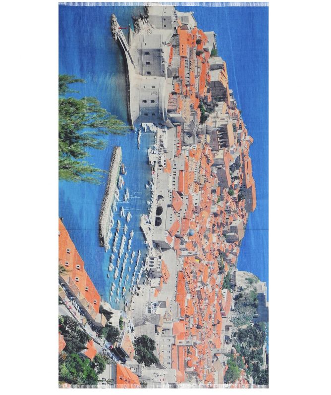 Ahujasons Dubrovnik Print Scarf