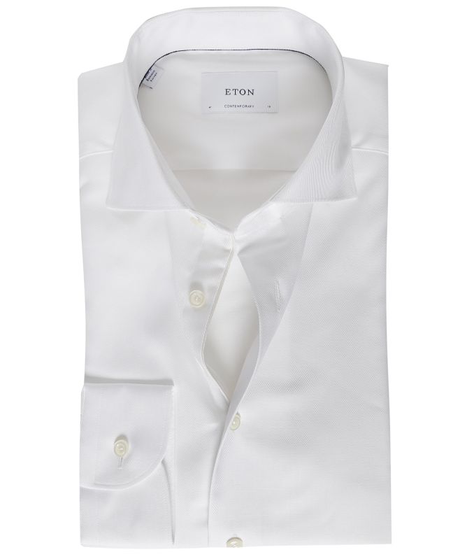 Eton Contemporary Fit Fine Twill Shirt