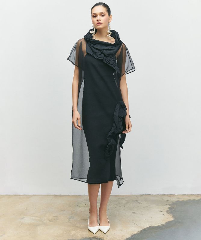 Bize Sheer Organza Tunic