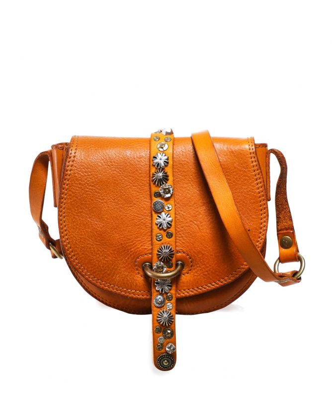 Campomaggi Small Studded Leather Shoulder Bag