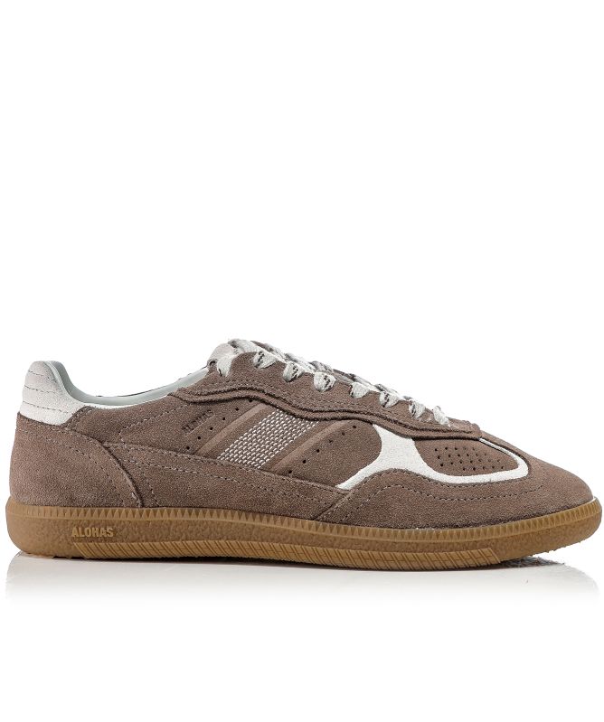 ALOHAS Rife Taupe Leather Trainers