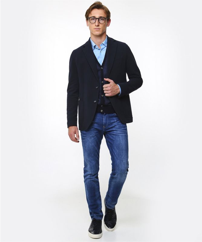 Circolo 1901 Slim Fit Cotton Jersey Jacket