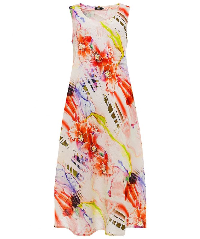 knee length dresses for ladies Linen Maxi Dress DARA – Linen Fairytales main image 1