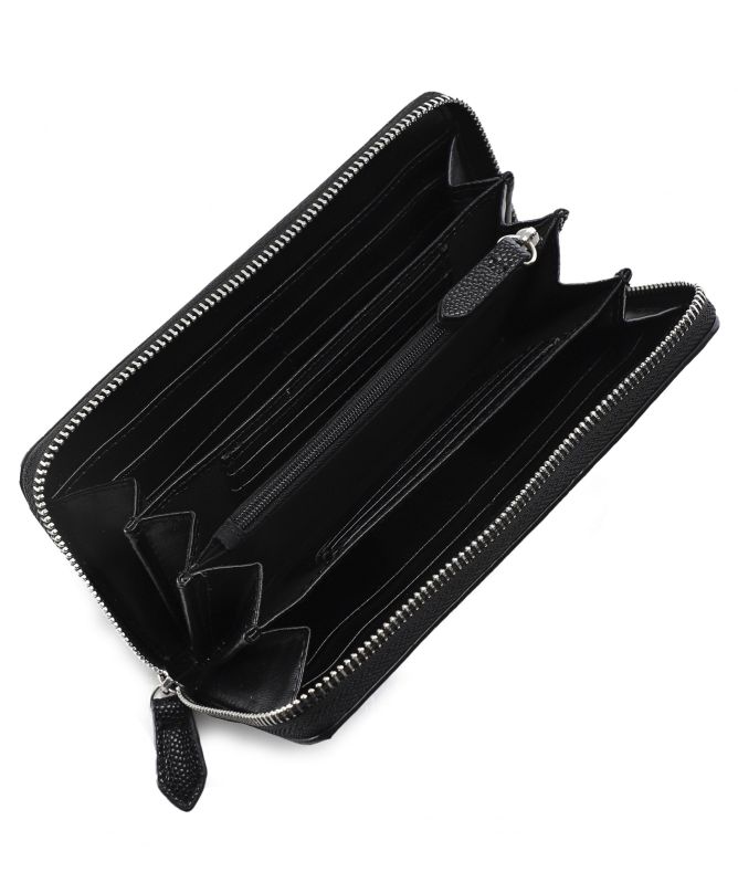 Valentino Bags Divina Pebbled Zip Around Wallet