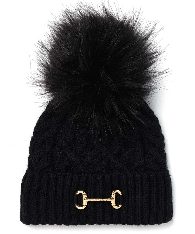 Holland Cooper Horsebit Bobble Hat
