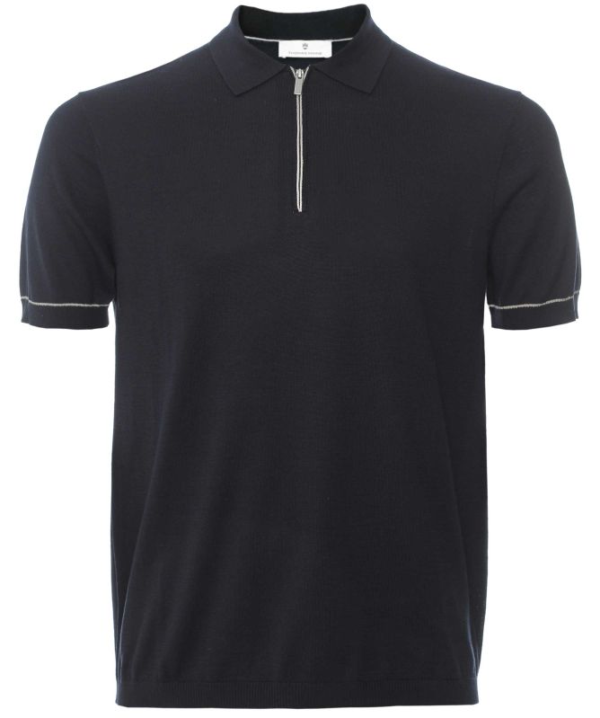 Thomas Maine Half Zip Polo Shirt