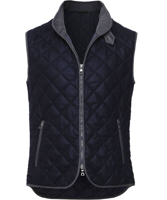 Waterville Water-Repellent Quilted Wool Theo Gilet