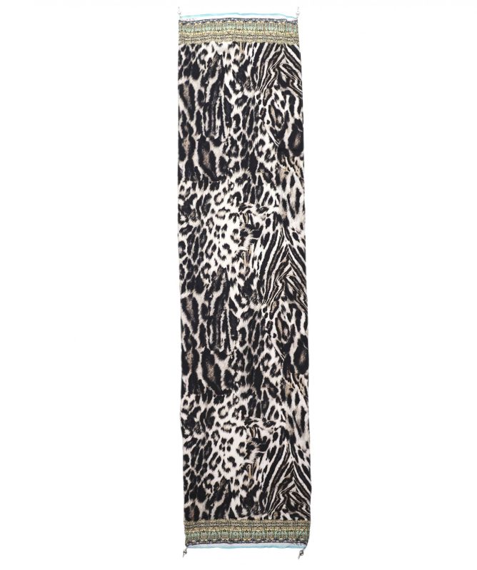 Inoa Animal Print Silk Scarf