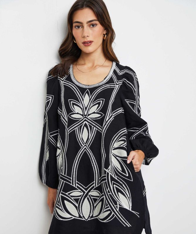 Scarlett Poppies Spirit Embroidered Mini Dress