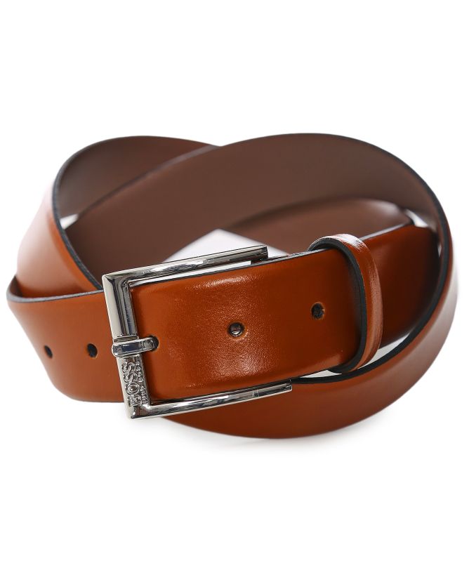 BOSS Leather Elloy Belt