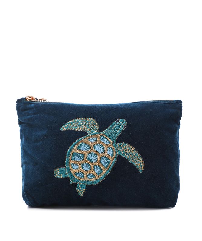 【Elizabeth Scarlett】タートル ベルベット ポーチ Elizabeth Scarlett Turtle Velvet Pouch