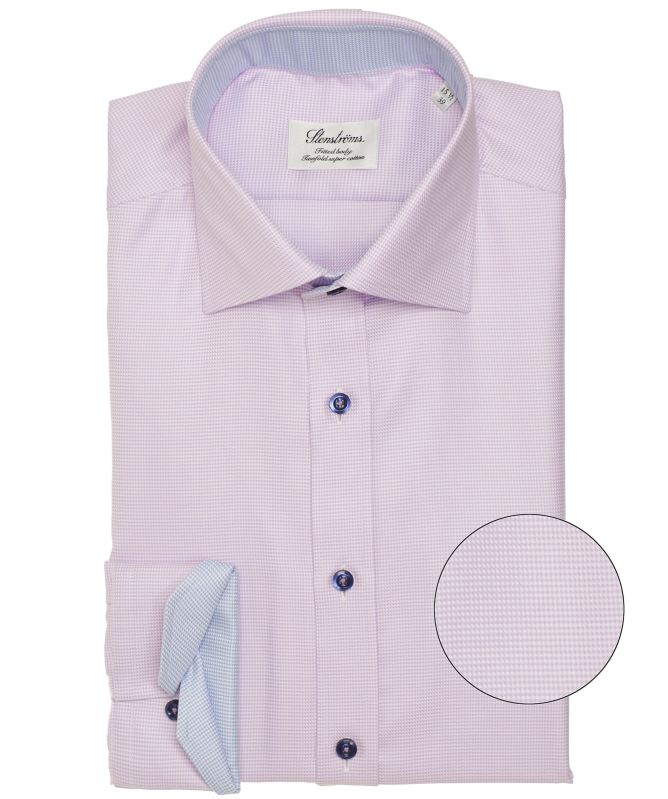 Stenstroms Fitted Body Micro Houndstooth Shirt