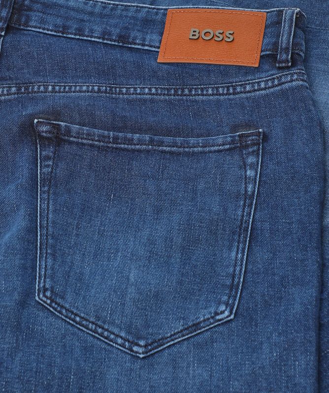 BOSS Regular Fit Maine3 Washed Jeans