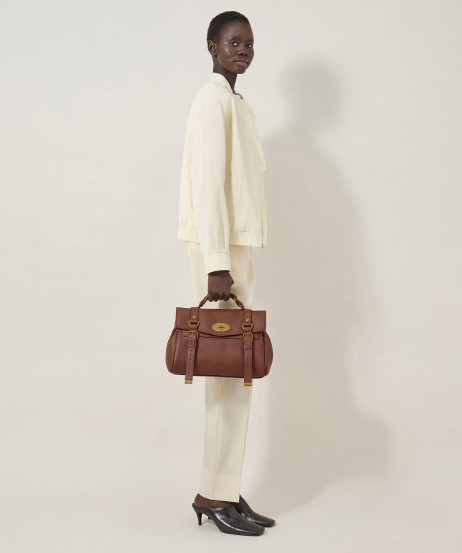 Mulberry Alexa Heavy Grain Satchel Bag