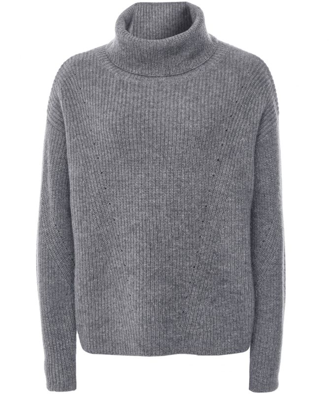 Van Kukil Cashmere Roll Neck Boyfriend Jumper