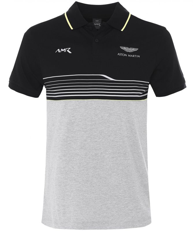 Hackett Slim Fit Striped Colour Block Polo Shirt