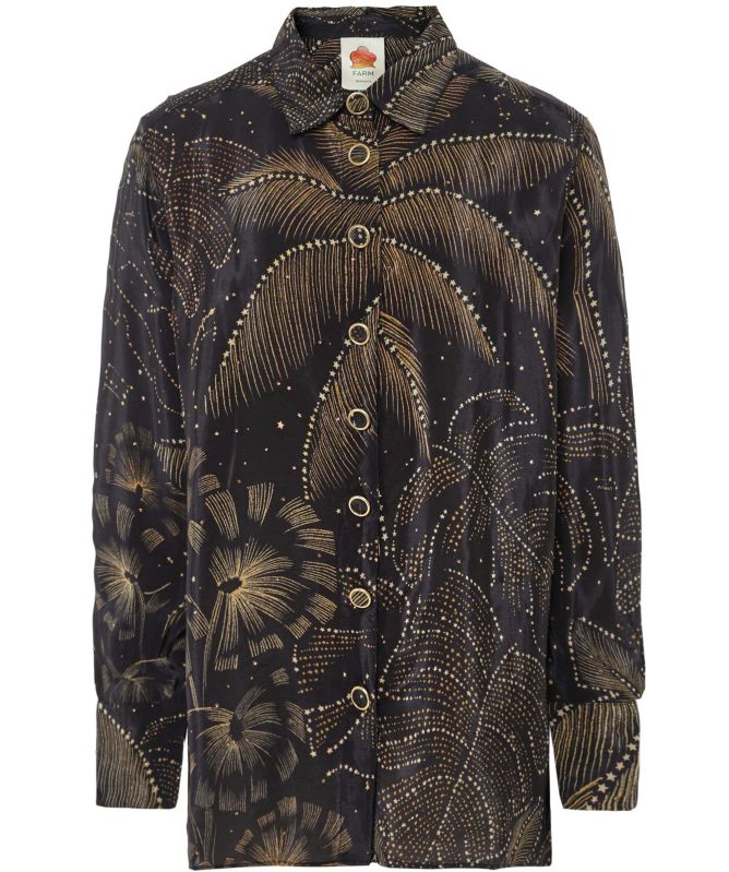 FARM Rio Golden Foliage Pyjama Shirt