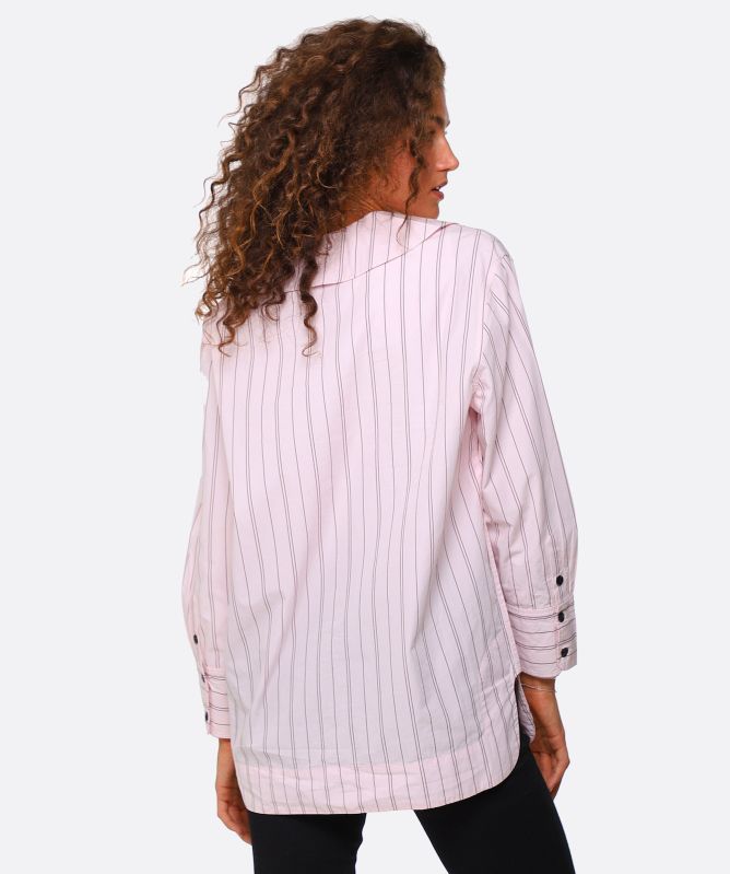 GANNI Organic Cotton Stripe Shirt