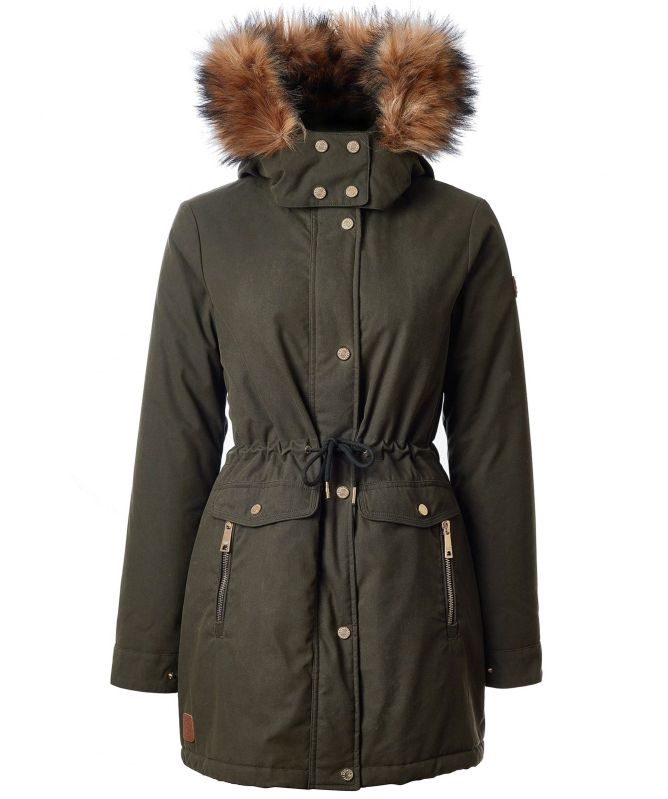Holland Cooper Montana Faux Fur Trim Parka