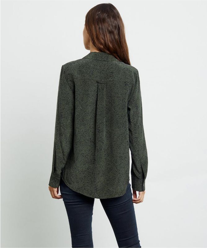 Rails Rebel Silk Speckled Print Shirt
