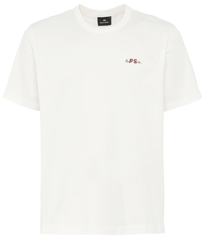 Paul Smith Logo Embroidery Cotton T-Shirt