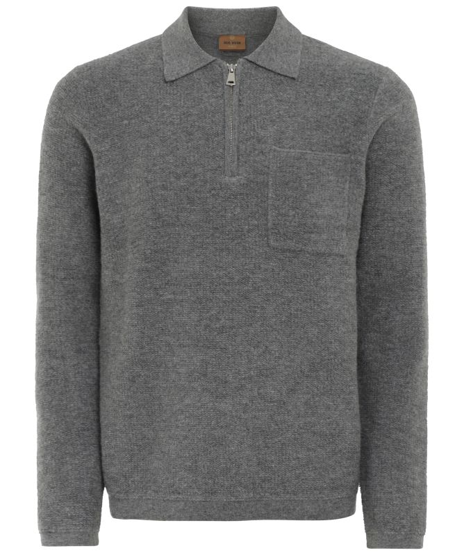 MOS MOSH MMGRyan Soft Polo Zip Knit