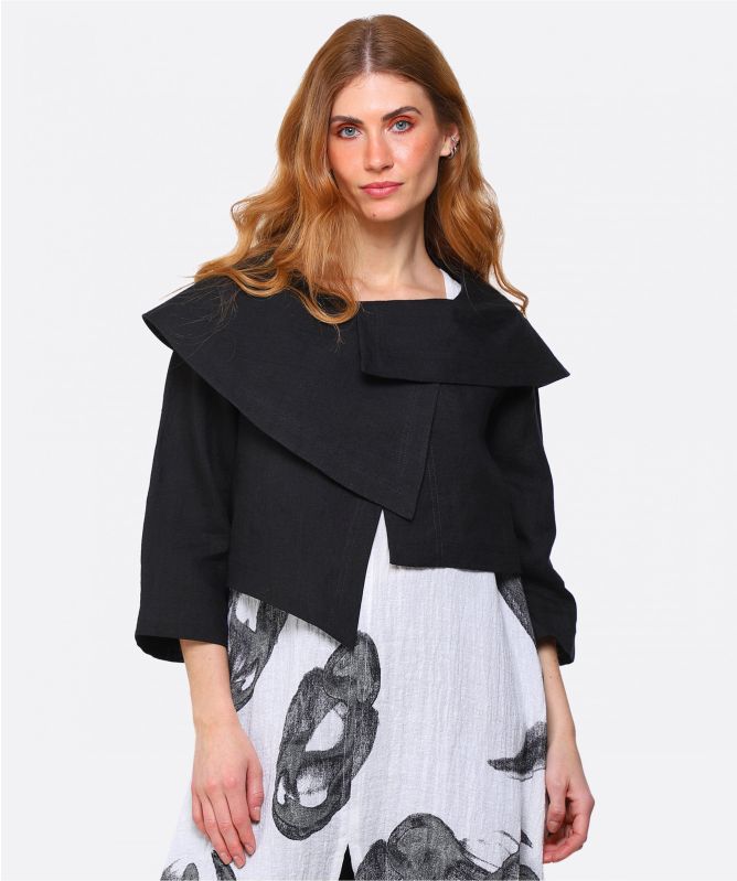 Ralston Lidia Asymmetric Linen Jacket