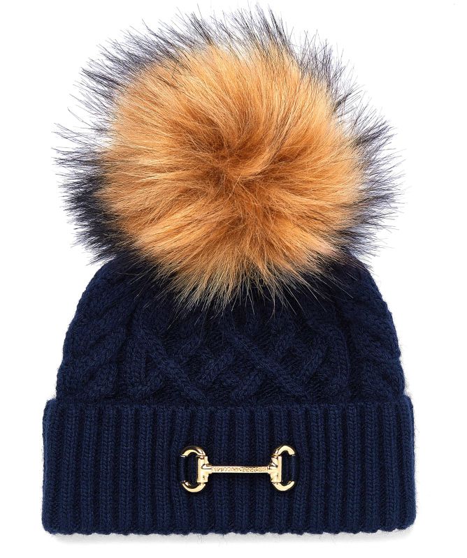 Holland Cooper Horsebit Bobble Hat
