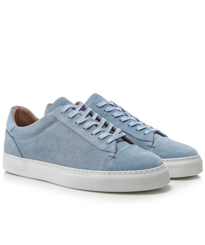 Oliver Sweeney Almada Perforated Calf Suede Trainers
