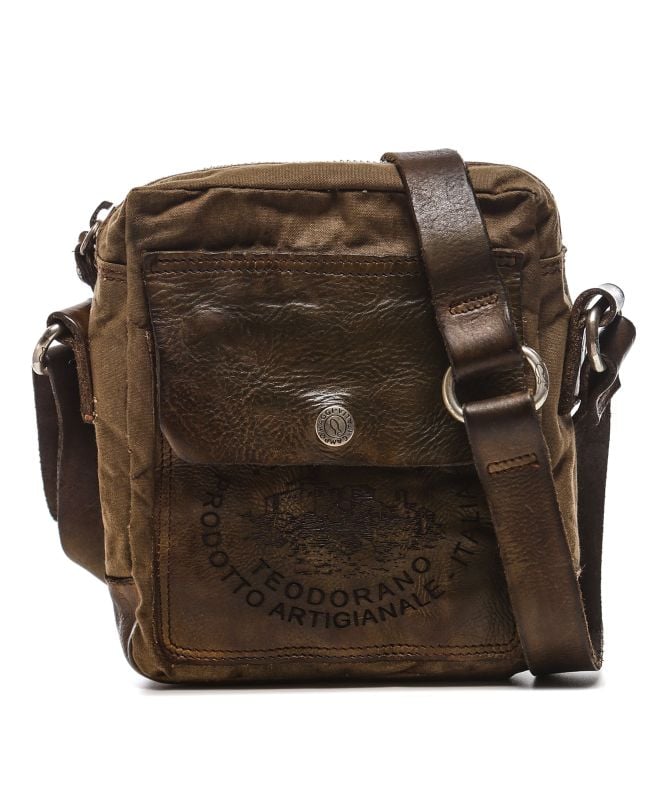 Campomaggi Brown Canvas Crossbody Bag Jules B