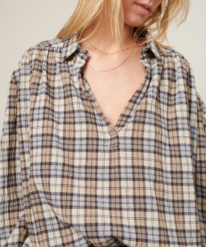 Chloé Stora Check Ary Blouse