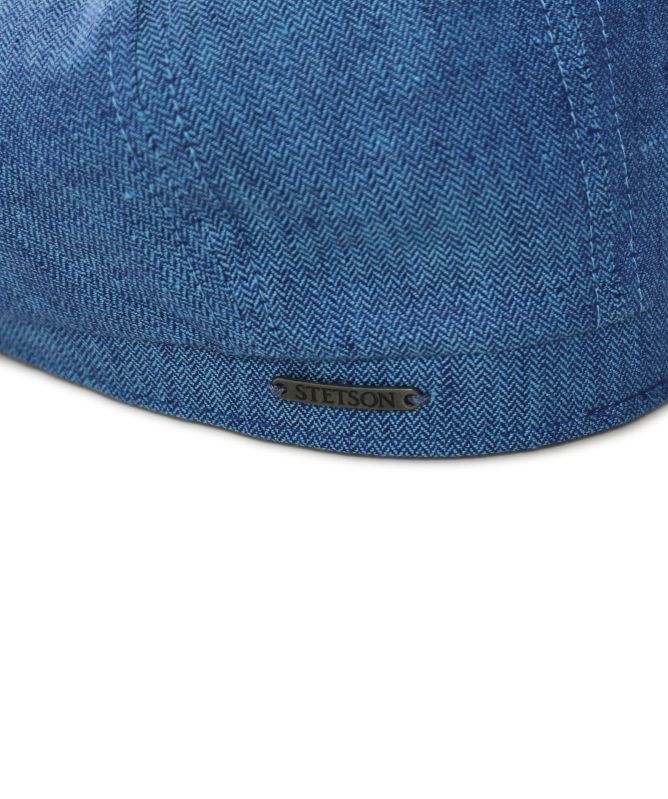 Stetson Linen Herringbone Hatteras Cap