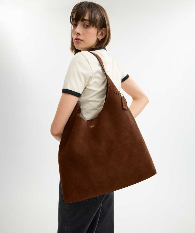 Coach Tan Suede Brooklyn Shoulder Bag 39