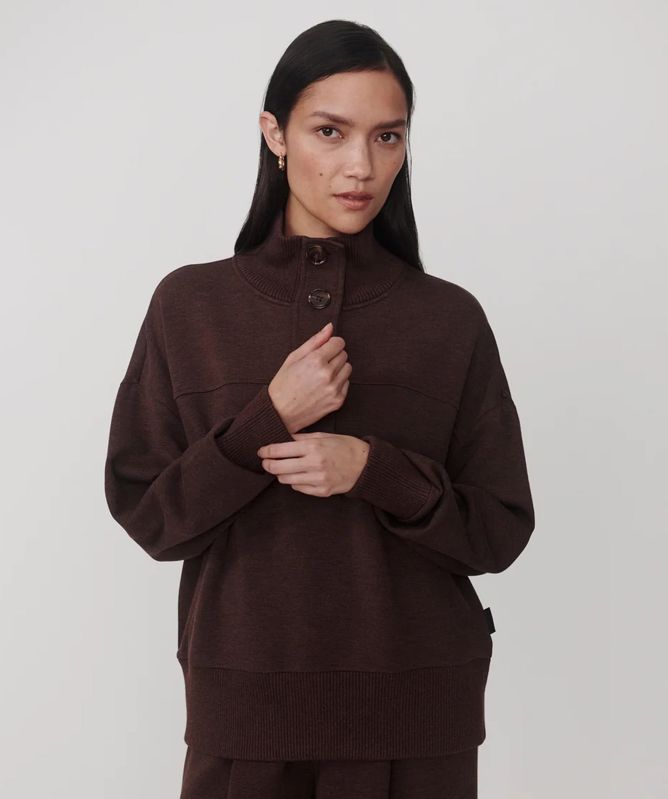 Varley Bronya Button Placket Sweat