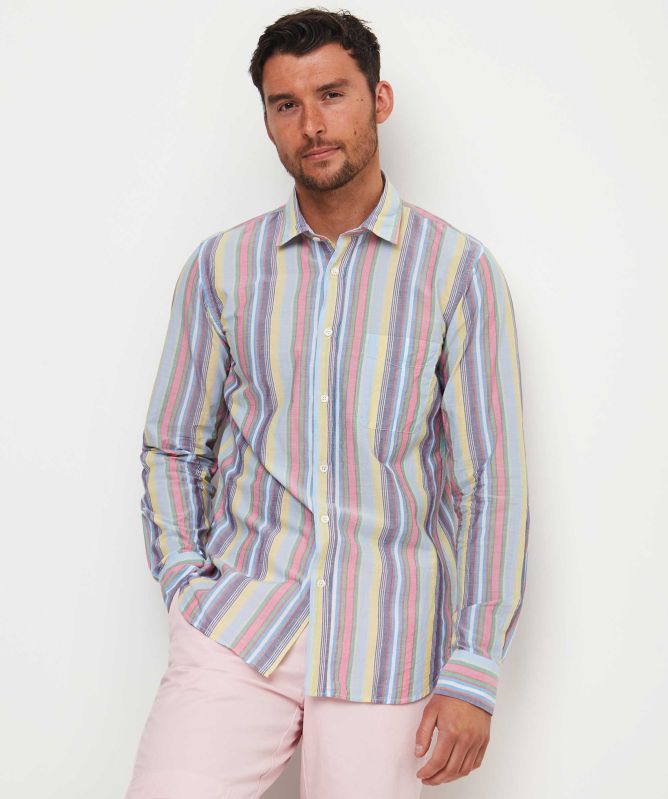 Hartford Slim Fit Striped Paul Shirt