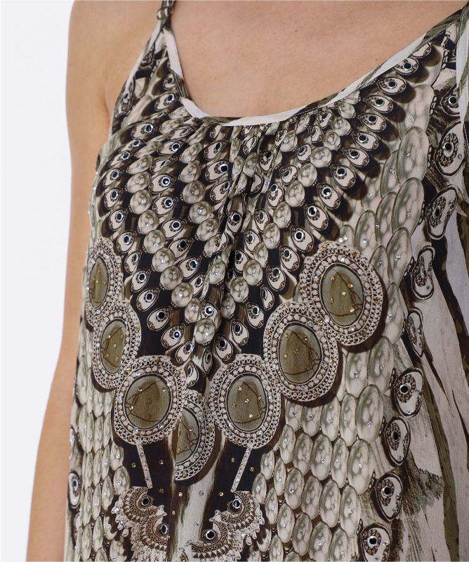 Inoa Silk Strap Maxi Dress