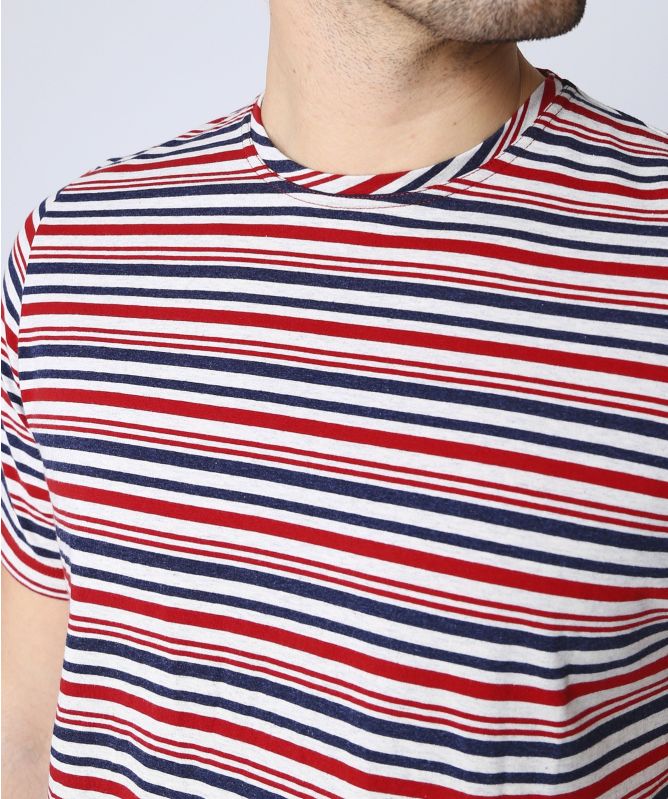 Crew Neck Striped Conduit T-Shirt