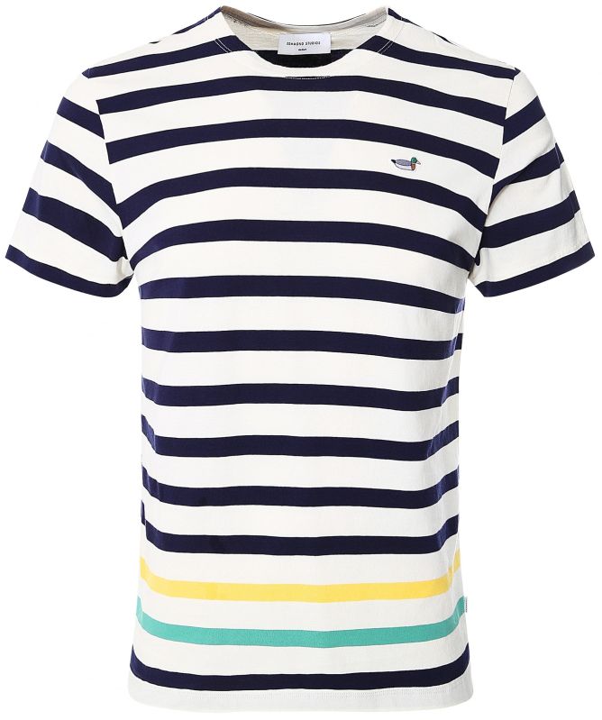 Edmmond Studios Organic Cotton Intruder Stripes T-Shirt