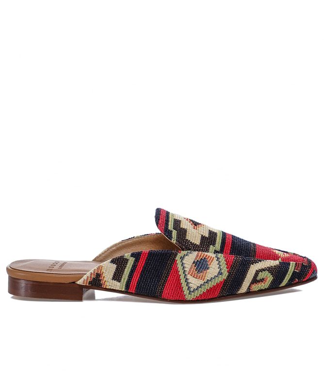 Hudson London Mari Printed Textile Mules