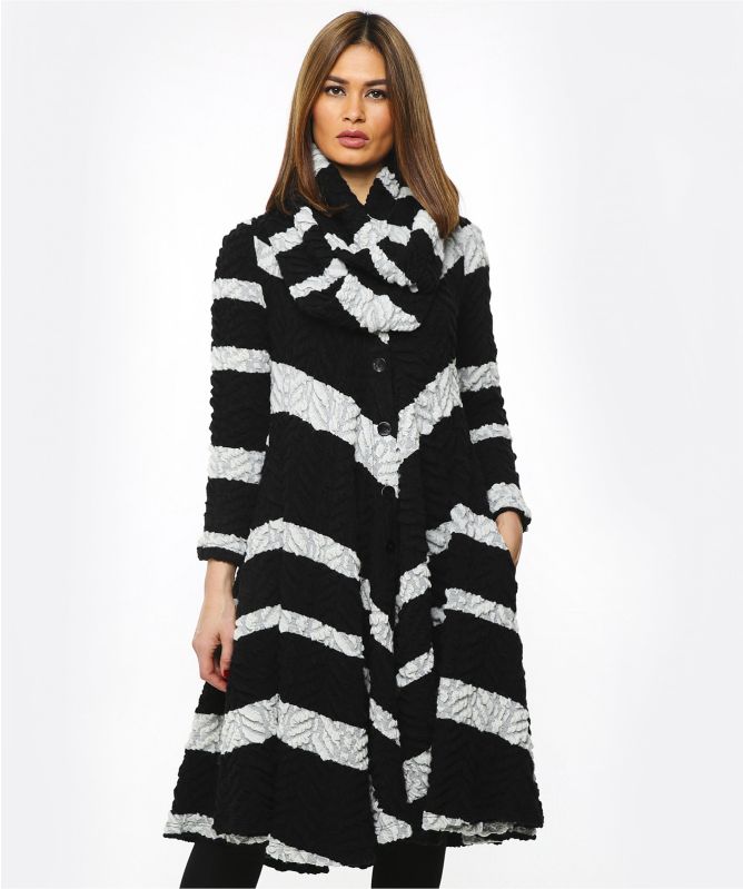Ralston Celia Textured Stripe Coat