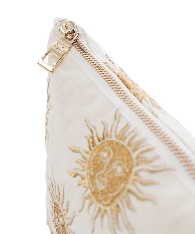 【Elizabeth Scarlett】Sun Goddess Oat Cotton Everyday Pouch Elizabeth Scarlett- Sun Goddess Cotton Everyday Pouch - Oat