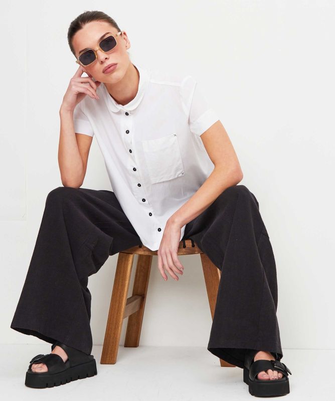 Lurdes Bergada Short Sleeved Stitch Shirt