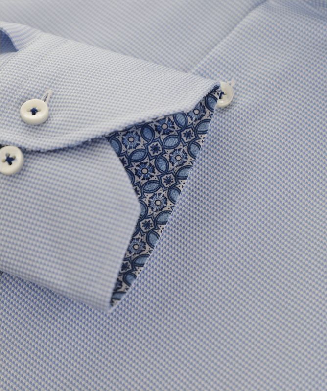 Stenstroms Fitted Body Micro Houndstooth Shirt